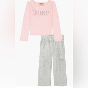 Juicy Couture￼Kids' 5T Crystal Embellished Long Sleeve T-Shirt & Pants Set
